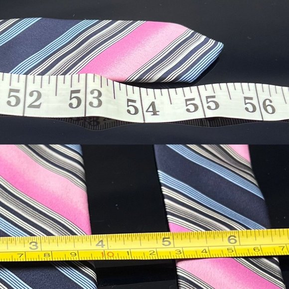 Vintage Vitaliano Pancaldi Extraordinary Multi Color Striped Tie - Picture 4 of 5